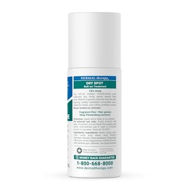 Dermal Therapy Tratamiento de manchas secas Roll-On con 10% de urea y 6% AHAs – Cuidado hidratante y exfoliante para piel muy seca en pies, talones, c