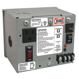 Enclosed Single 75VA Power Supply, Multi-tap to 24 Vac