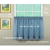 Today's Curtain Emelia Original Voile Tier Pair 36", Wedge Blue,
