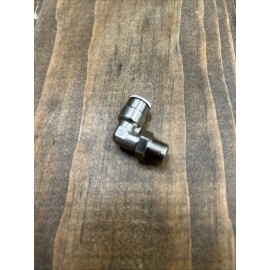 Unbranded Nickel plated 90 degree swivel push lock air fitting 1/4 x 1/8 in. npt.