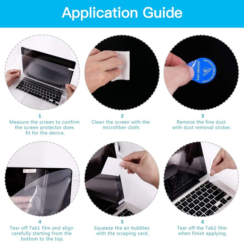 2 Pcs 14 Inch Laptop Anti Blue Light Screen Protector,