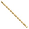 The Bling Factory 7mm 14k Gold Plated Bracelet of Bar