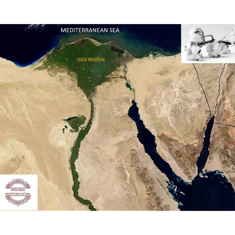 Femini Fashion Twin Size Giza Egyptian Sheets Set, 100% Giza