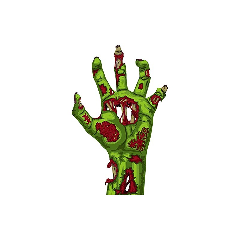 Zombie Hands Outbreak Unique Cool Sticker Decal Humor Funny Peel