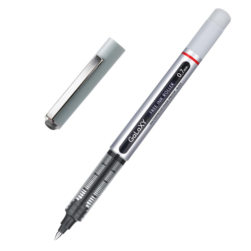 EYEYE Black Rollerball Pens 12 Pack 0.7mm Medium Point Fine