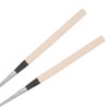Stainless Steel Chopsticks Japanese Sushi Chopstick with Wood Handle Kitchen