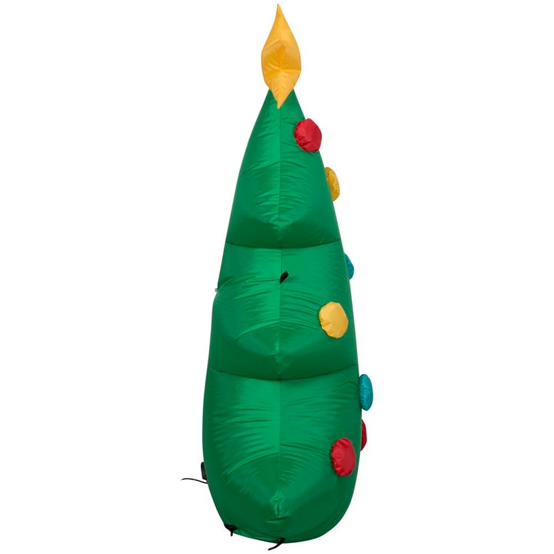 Gemmy Christmas Airblown Inflatable Tree, 4 ft Tall, Multi