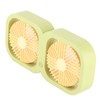 Double Head Desktop Fan 2 Speed Adjustment USB Cooling Fan