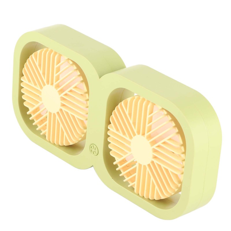 Double Head Desktop Fan 2 Speed Adjustment USB Cooling Fan