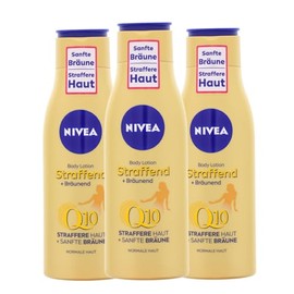 3 x NIVEA Body Lotion Straffend+Bräunend Q10 Pflege jeweils 200ml Körperlotion