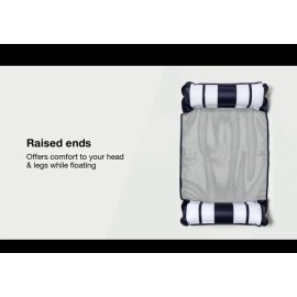 Sun Squad Inflatable Hammock Sun Squad Pool Float Navy & White 41" x 27" x 5". Getting 2!