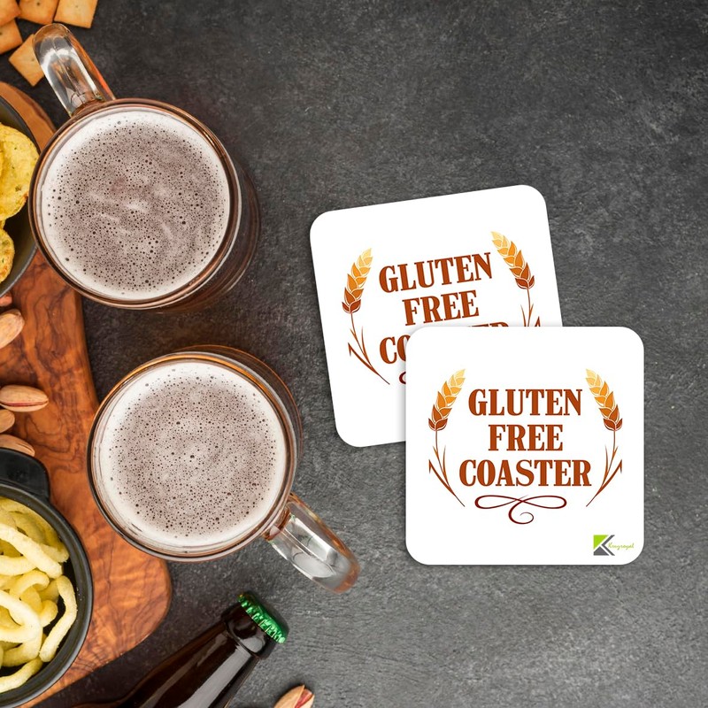 CS915 Gluten Free Coaster Novelty Funny Coffee Tea Drink Gift