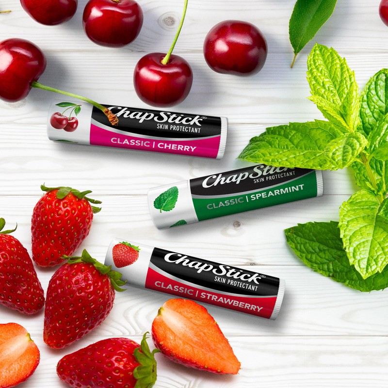 ChapStick Lip Care Set, Classic Collection 3-Pack – Spearmint, Cherry,