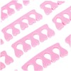 BIUDECO 120pcs Pink Foam Nail Toe Separators for Easy Manicure