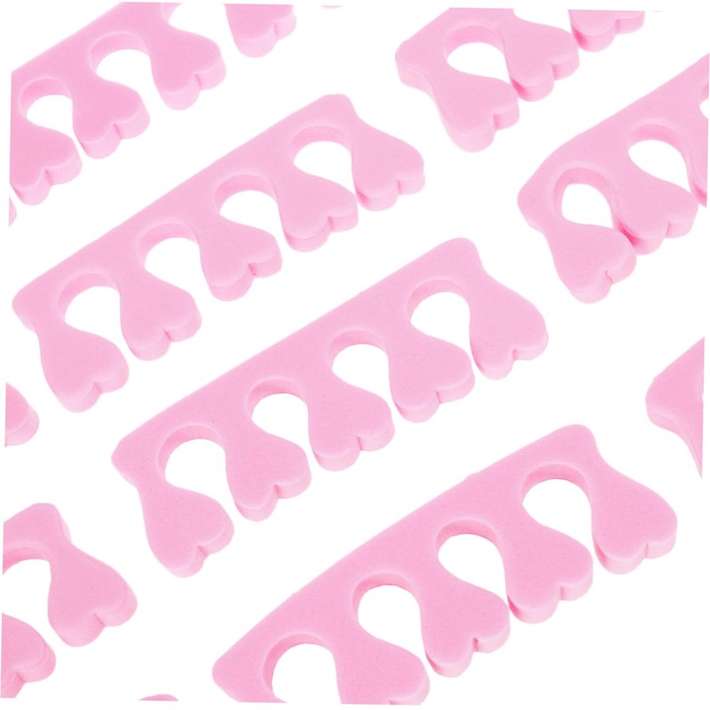 BIUDECO 120pcs Pink Foam Nail Toe Separators for Easy Manicure