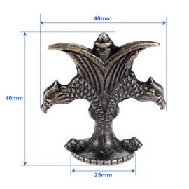 4 Pack Mini Drawer knobs, Antique Cabinet Pulls Handles for Jewelry Box Wooden Cases Cupboard Dresser Closet Chest Bin Small DIY Projects, 40x40mm/1.57"x1.57"