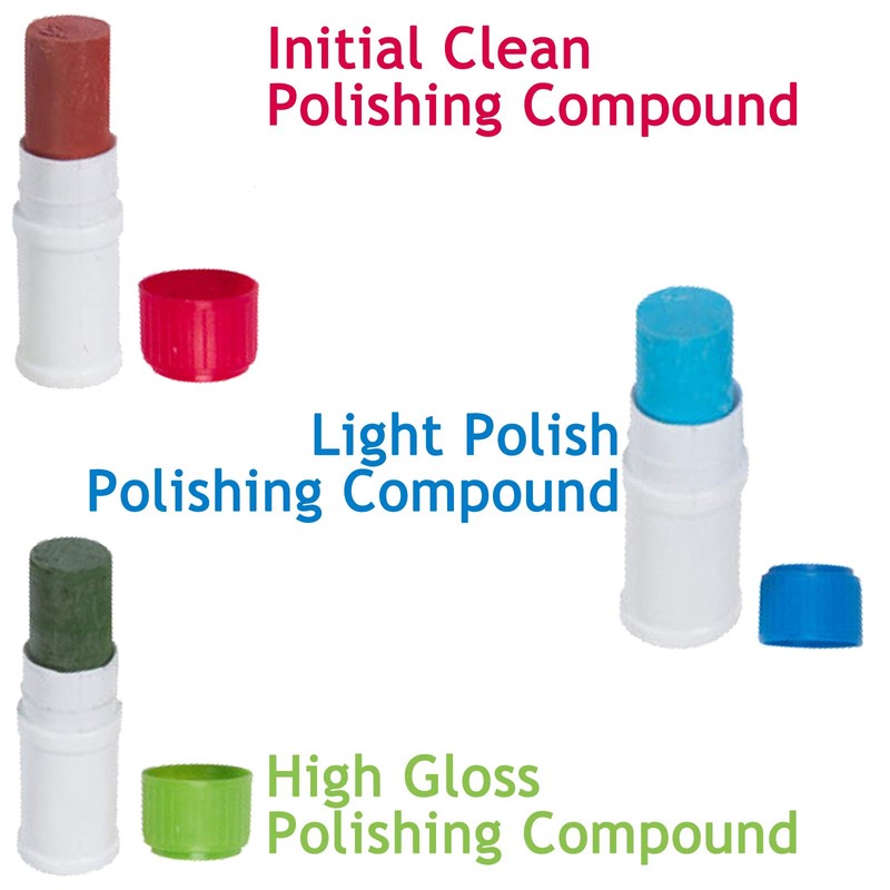 SPARES2GO Metal Cleaning, Polishing & Buffing Wheels and Compounds Kit
