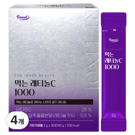 Funnit Edible Retinol C 1000 30p, 60g, 4 pieces / 퍼니트 먹는 레티놀C 1000 30p, 60g, 4개