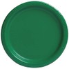 Emerald Green Solid Round Dinner Paper Plates - 9" (8