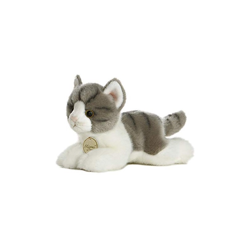 Aurora MiYoni, Tabby Cat 8 Inches, 10813, Grey and White,