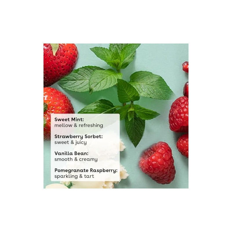 eos 100 Natural Organic Lip Balm Sticks- Strawberry Sorbet, Vanilla