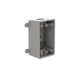 BELL PSB37550GY Single-Gang Weatherproof Three 1/2 in. or 3/4 in. Threaded Outlets, 2 in, Gray