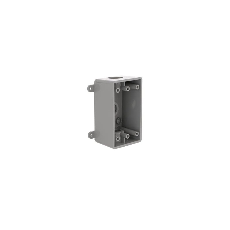 BELL PSB37550GY Single-Gang Weatherproof Three 1/2 in. or 3/4 in.