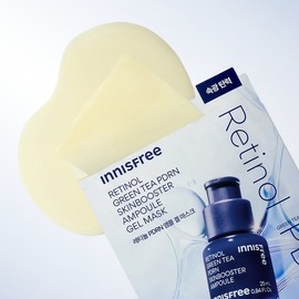 Innisfree Retinol Green Tea PDRN Skin Booster Ampoule Gel Mask 25mL [Inner Glow & Elasticity] / 이니스프리 레티놀 그린티 PDRN 스킨부스터 앰플 겔 마스크 25mL [속광 탄력]