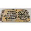Louis Marx MARX BATTLEGROUND PLAYSET LICENSE PLATE ALUMINUM 6"X12" DEPICTING MARX TOYS