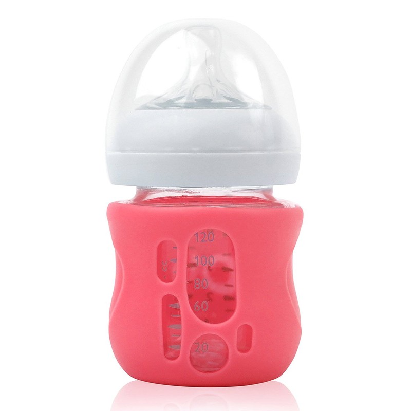 Olababy Silicone Sleeve for Avent Natural Glass Baby Bottles (4