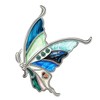 BAMAY - Broche de mariposa floral esmaltado, aleación de zinc,