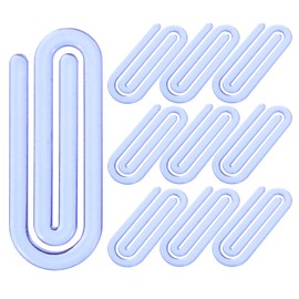Sewroro 60pcs Large Paper Clips Colorful Paper Clips Reusable Big Paper Clips Plastic File Document Paper Clips for Office School Document Organizing