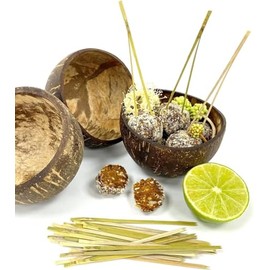 CANAPE KING Split Bamboo Skewer - Disposable Wooden Cocktail Stick Matsubi Barbecue Kebabs Fruit Skewers - Great for BBQ Party Cocktail Wedding Christmas Slider Burger (15cm (500pcs))