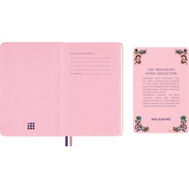 Moleskine Momoko Sakura Limited Edition Lenticular Optical Notebook with Gift Box Hardback Lined Pocket (3.5 x 5.5 inches) Maruko Floral 160 Pages