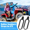Pushglossy 4 Pcs Rubber Snubbers Straps for ATV Gun &