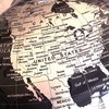 Exerz 8" World Globe Black - Stainless Steel Arc and