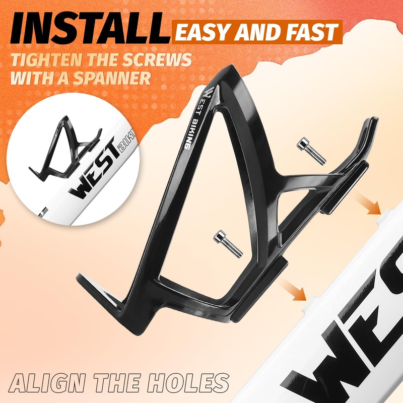 West Biking Bike Water Bottle Cages Ultra-Light Durable PC Bicycle