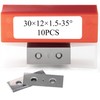 30mm Square Carbide Inserts Replacements Cutters Knives Blades 30×12×1.5mm-35° for
