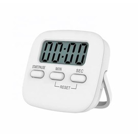 Digital Kitchen Timer for Cooking, Magnetic Timer Countdown Clock with Loud Alarm, Big Digit, Back Stand, Hanging Hole for Cooking, Shower, Bathroom, Teacher, Kids