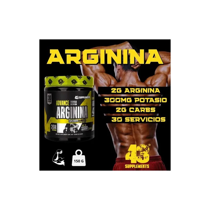 Suplemento Advance Arginina 150g Energía Y Crecimiento Muscu