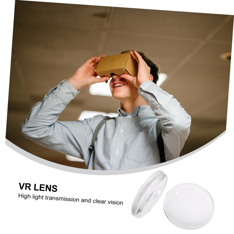 Tofficu 10pcs VR Glasses Lens Biconvex Light Blocking Lenses for