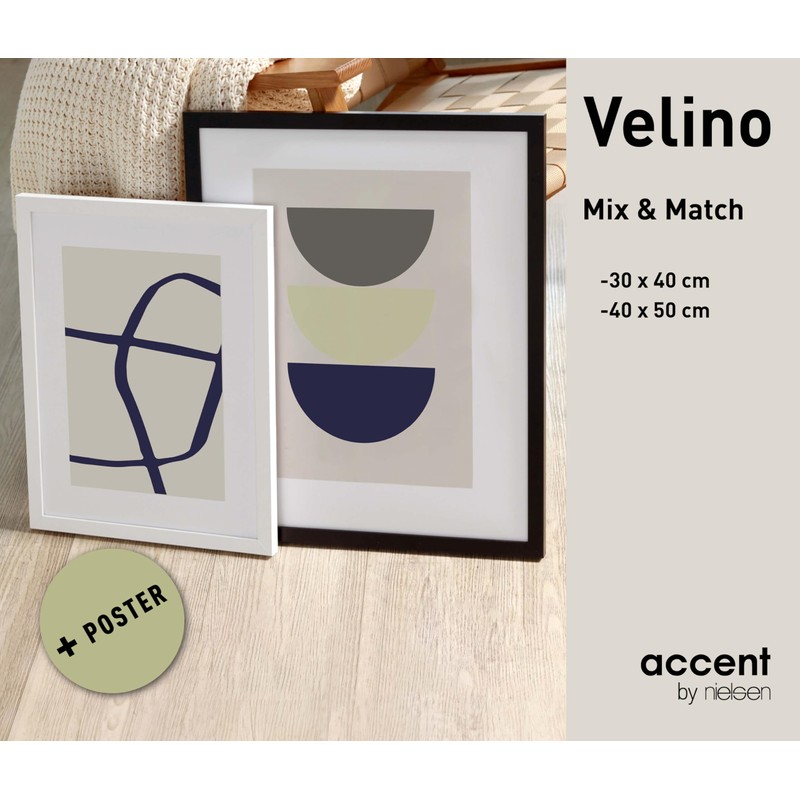accent by nielsen Black Wooden Photo Frame 21 x 29.7