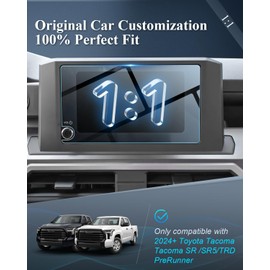 BIBIBO for 2024 2025 2026 Tacoma Accessories Screen Protector for 2024 2025 Toyota Tacoma SR /SR5/TRD PreRunner 8 inch Display Tempered Glass Protective Film Anti-Scratch Anti Glare HD Clear 2026Tacoma
