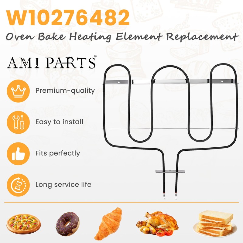 Lower Bake Element W10276482 PS3489207 AP4701262 3600 Watts Range Oven
