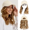 AISI QUEENS Hat Wig Hat with Hair Attached for Women