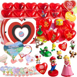 Filled Easter Eggs with Surprise Toys Inside, Mario Easter Basket Stuffers for Toddler, Easter Party Favors, Filled Easter Eggs Hunt, Easter Egg Fillers, Easter Decorations Gift for Kids-21 Pcs