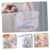 Parliky 2pcs Drying Net Bag for Makeup Sponges Mini Hanging