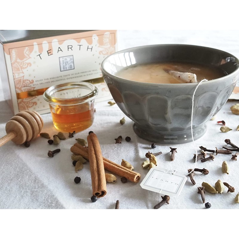 TEARTH Honey Tea X Honey Chai Tea Bags, 6 Bags