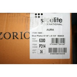 Rene Osorio 2 Steelite Rene Ozorio Aura Oval  Porcelain Plates Dish Platter 8 1/4X 6 1/4 New