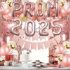 KALOR Rose Gold Prom 2025 Balloons Banner, 32 Inch Mylar